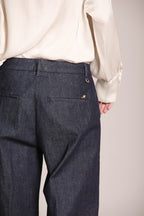 Foto 2 New York Studio pantalone cargo donna in denim stretch wide leg