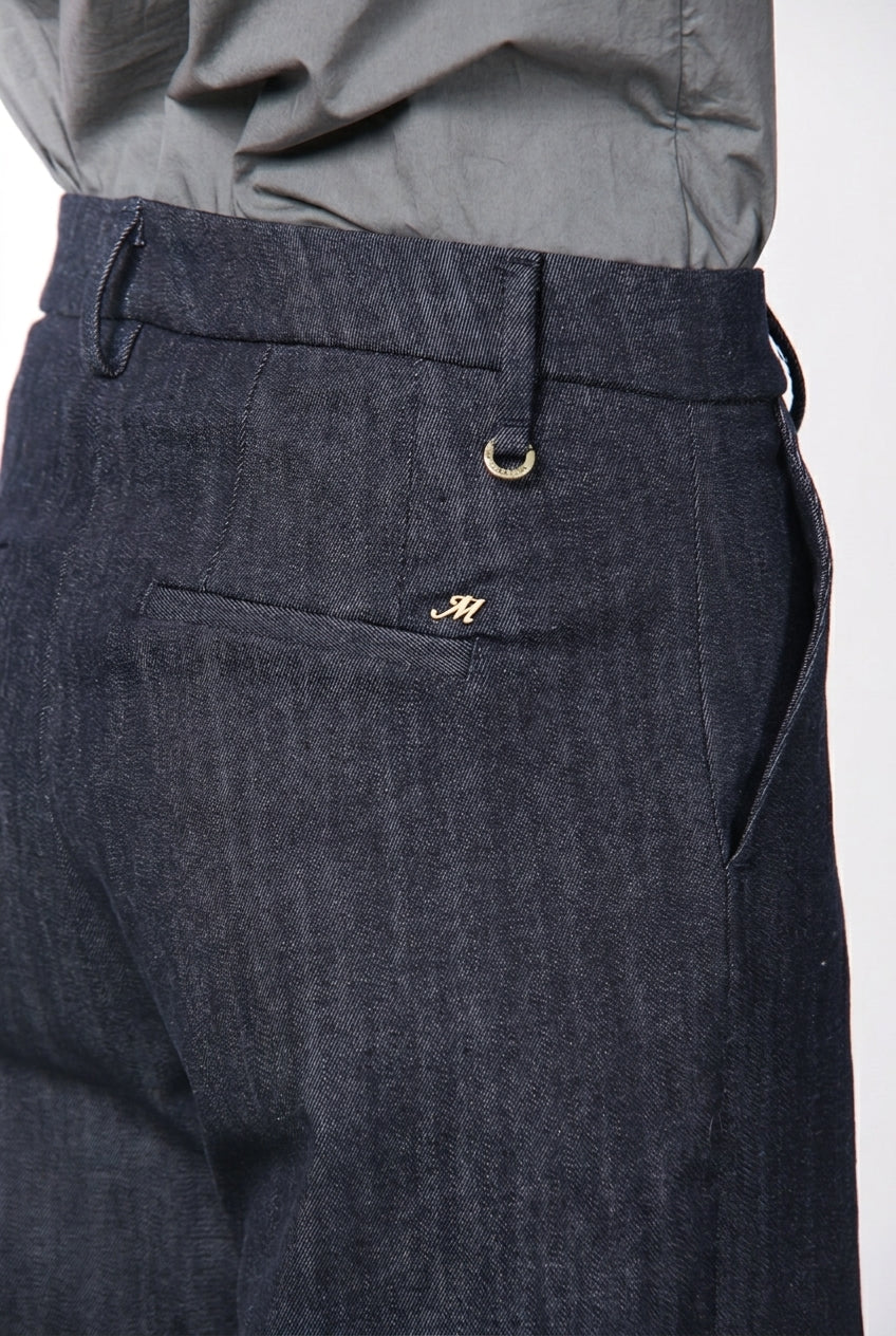 New York Studio pantalon chino femme en denim stretch, straight fit