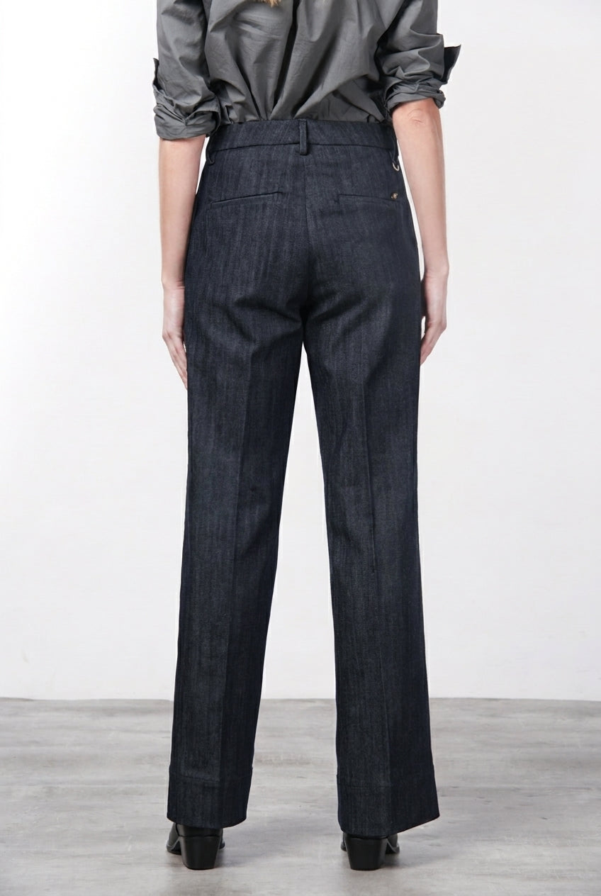 New York Studio women’s chino trousers in stretch denim, straight fit