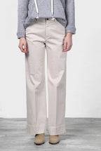 New York Studio women’s chino trousers in satin, straight fit