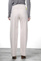 New York Studio women’s chino trousers in satin, straight fit