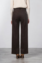 New York Studio women’s chino trousers in satin, straight fit