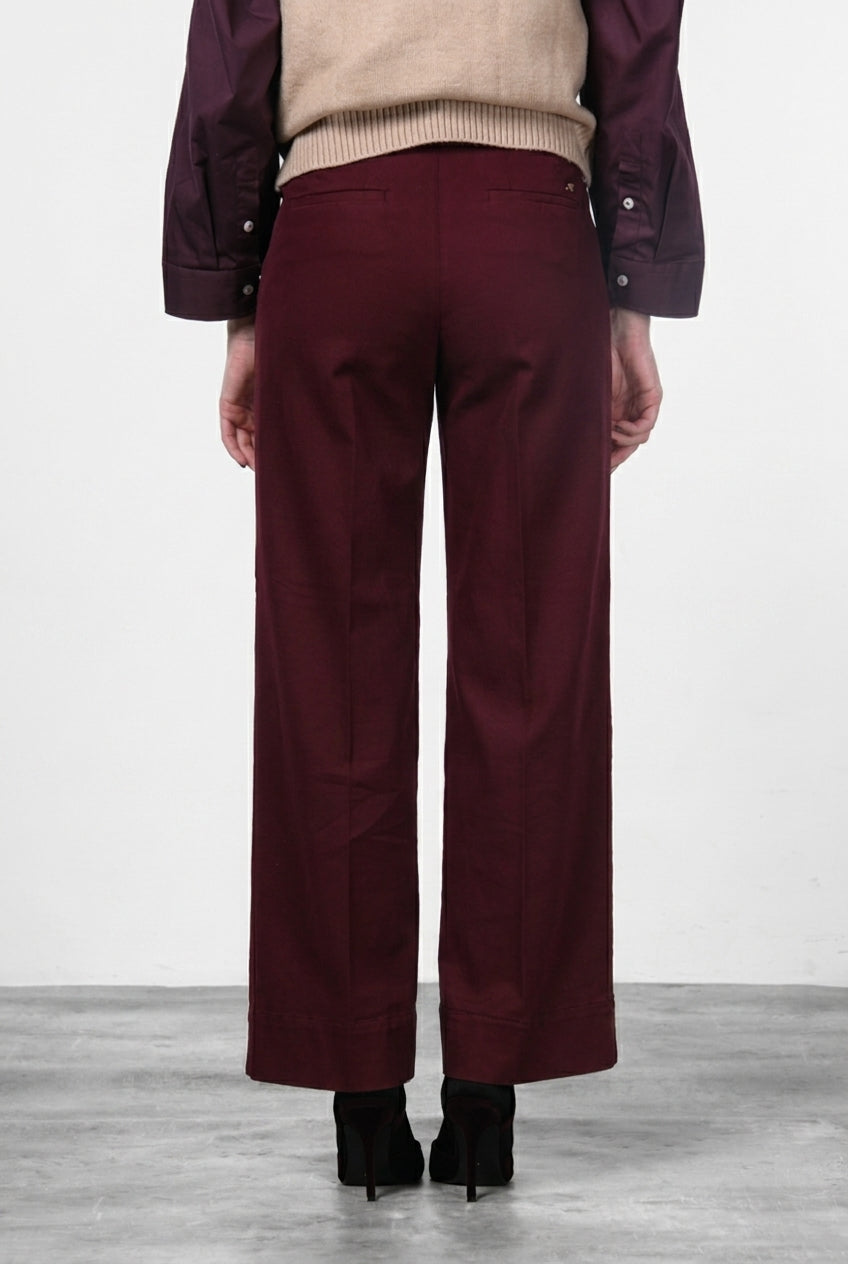 New York Studio women’s chino pants in satin with straight fit