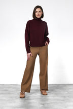 New York Studio women’s chino pants in satin with straight fit