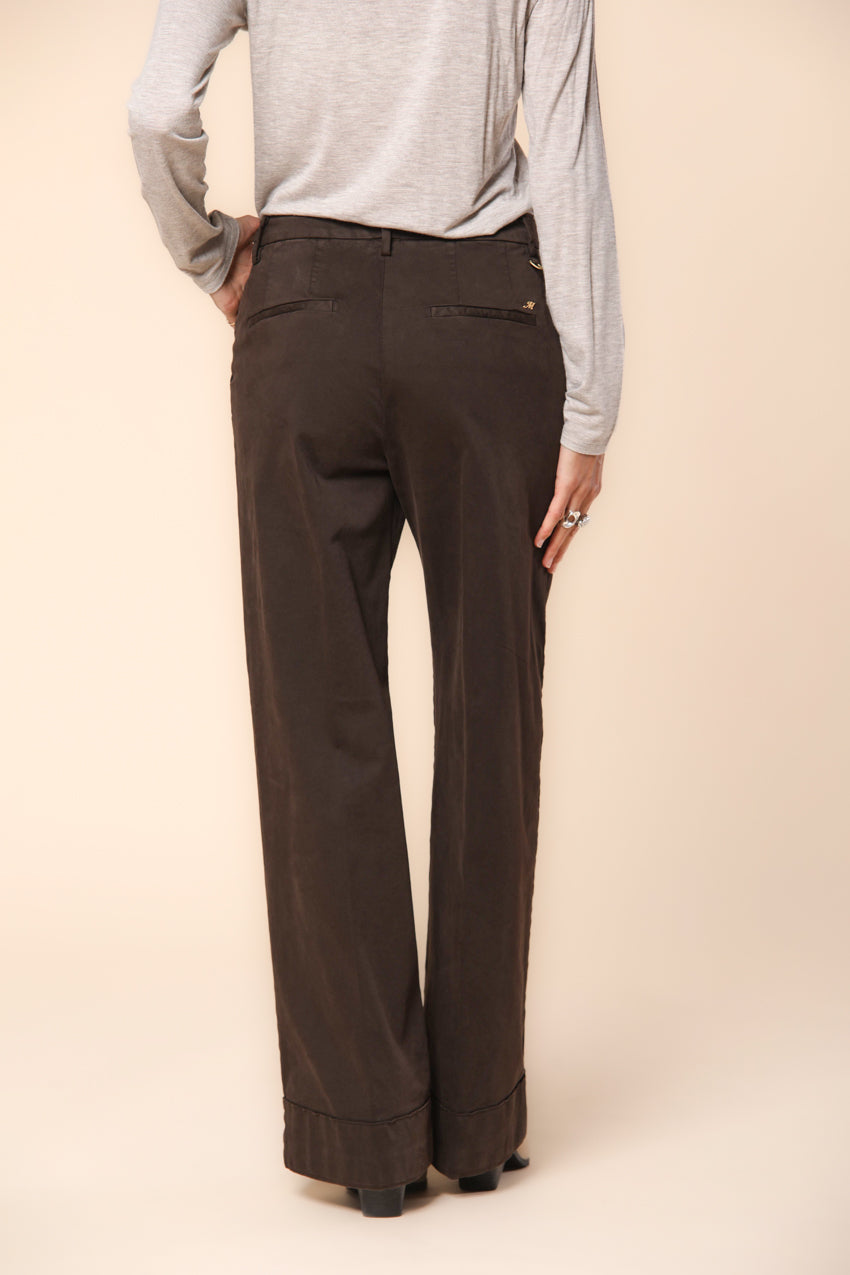 New York Studio women's chino pants in satin relaxed fit