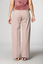 New York Studio pantalon chino femme en mélange coton-laine coupe wide leg