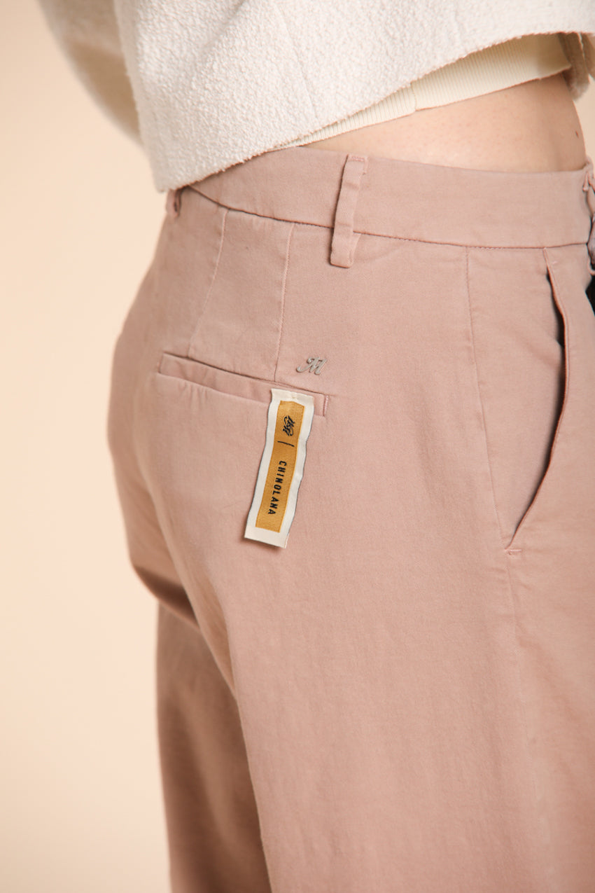 Foto 2 New York Studio pantalone chino donna in cotone lana wide leg