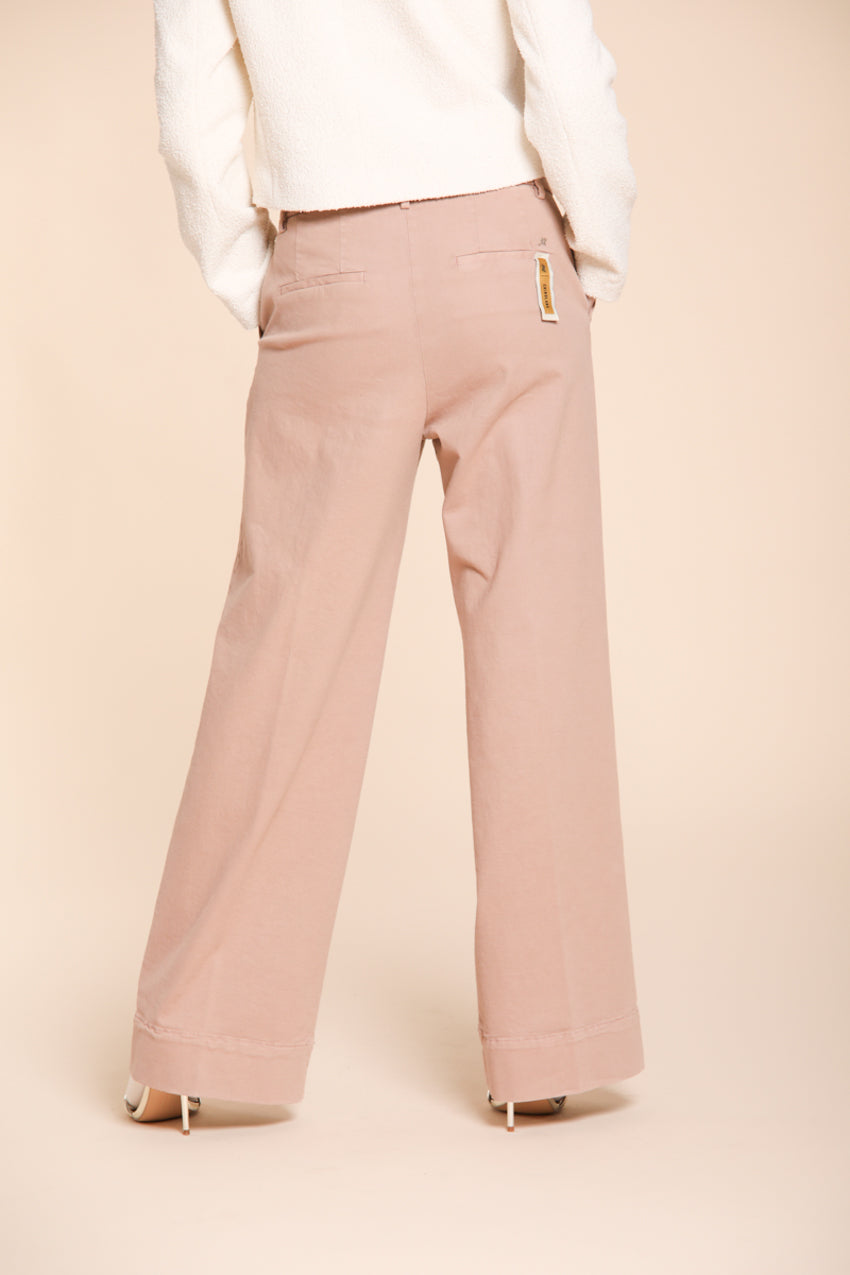 Foto 4 New York Studio pantalone chino donna in cotone lana wide leg
