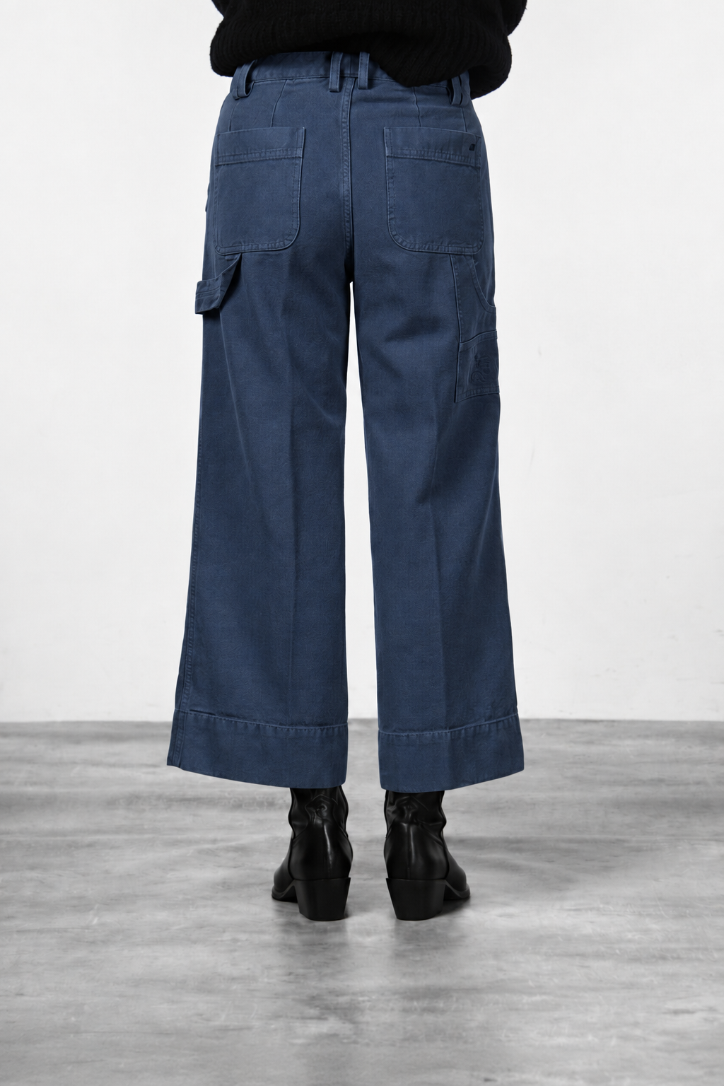 Dallas Wide pantalone chino donna in canvas straight fit