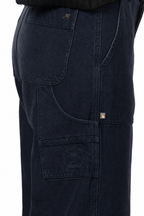 Dallas Wide pantalon chino femme en canvas straight fit