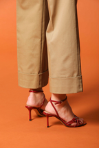  New York Studio Cropped women's chino pants in cotton twill wide leg