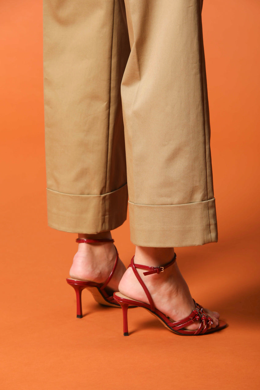  New York Studio Cropped women's chino pants in cotton twill wide leg