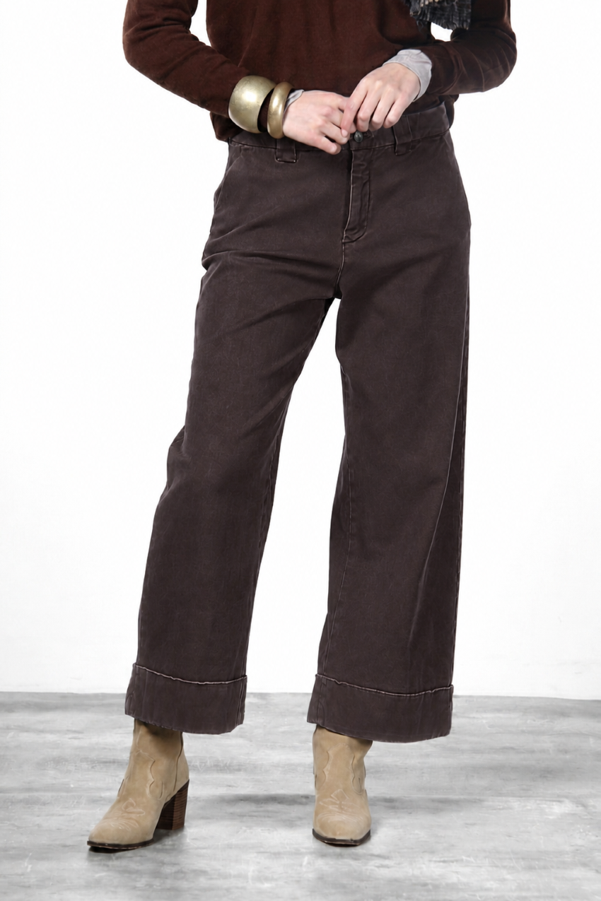New York Studio Crop women’s chino pants in stretch twill with straight fit