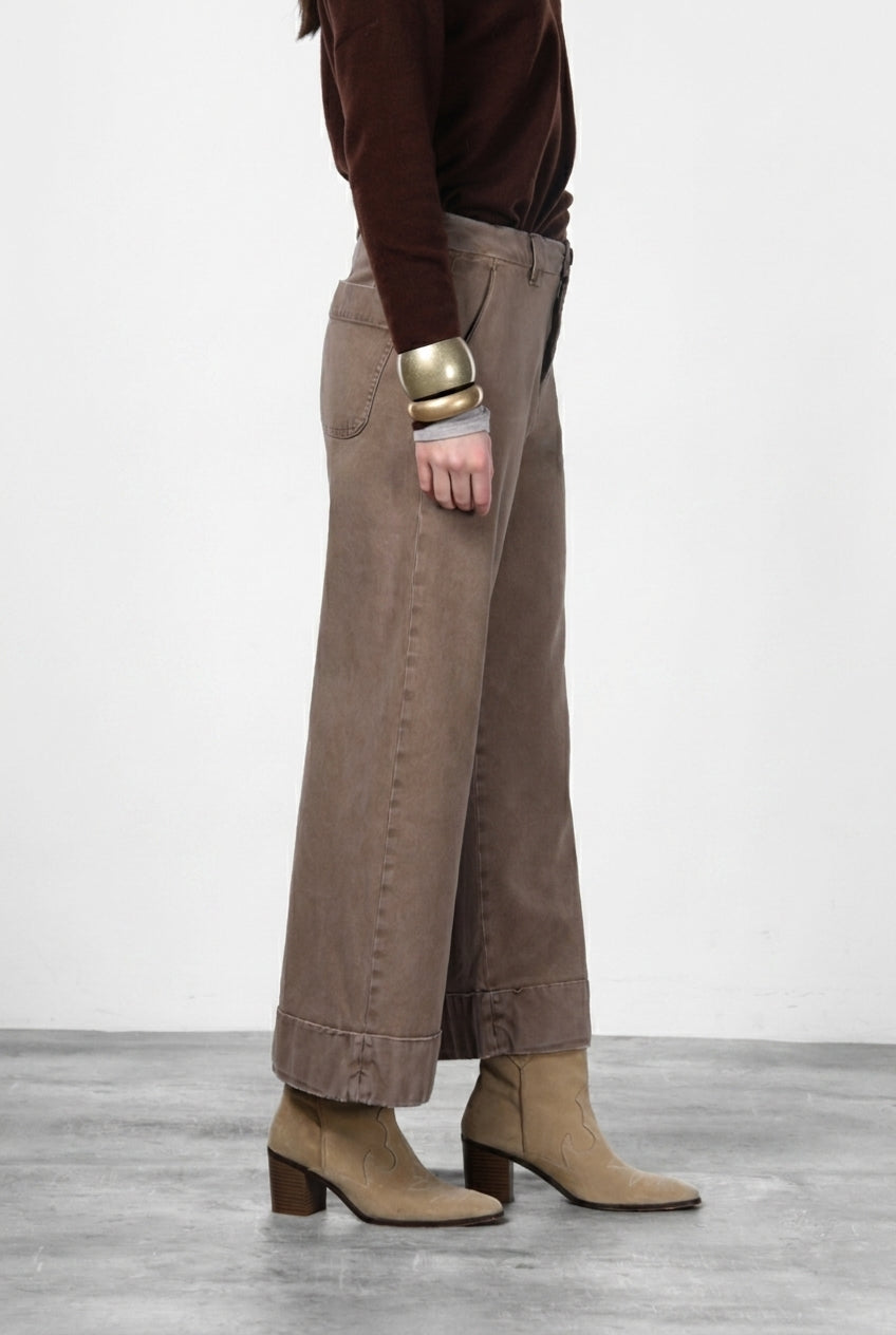 New York Studio Crop women’s chino pants in stretch twill with straight fit