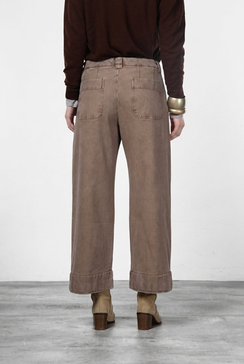New York Studio Crop women’s chino pants in stretch twill with straight fit