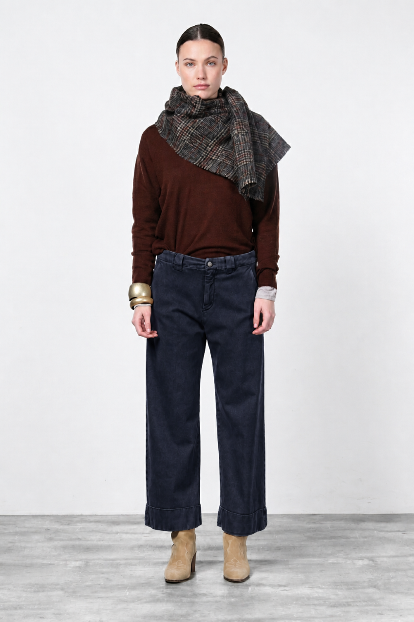 New York Studio Crop women's chino pants in twill stretch straight fit