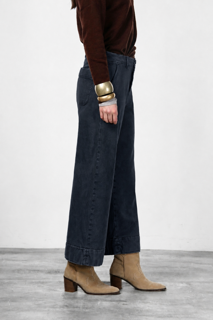 New York Studio Crop women's chino pants in twill stretch straight fit