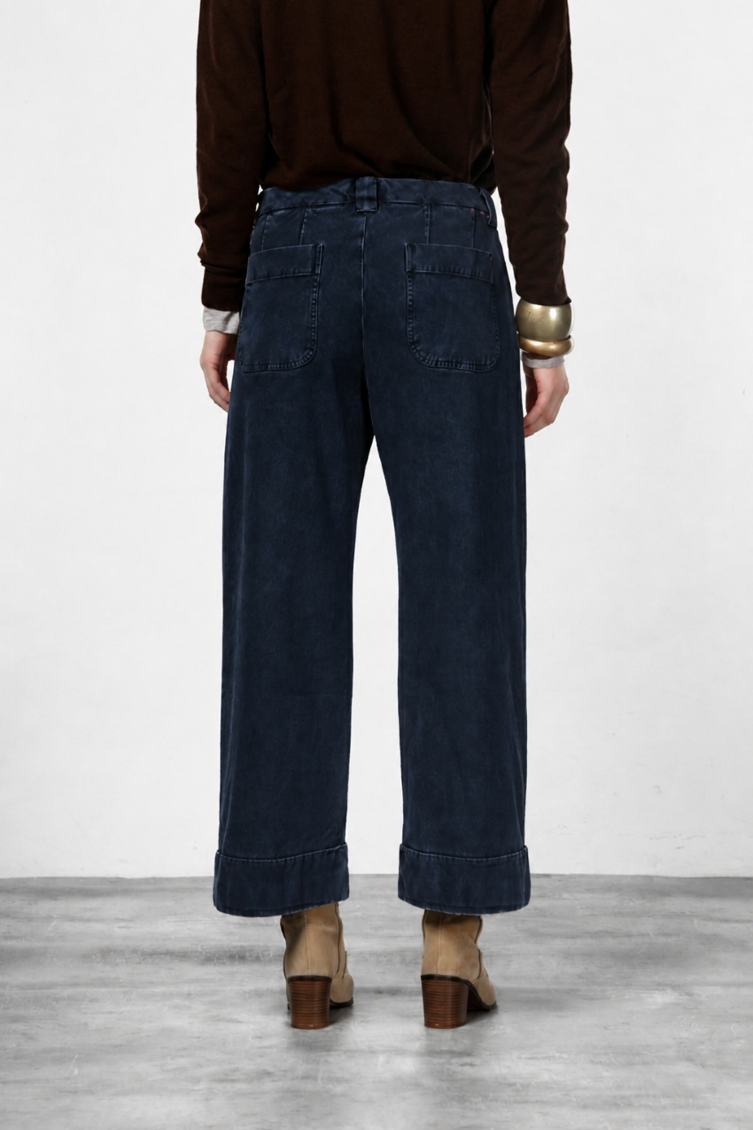 New York Studio Crop women's chino pants in twill stretch straight fit