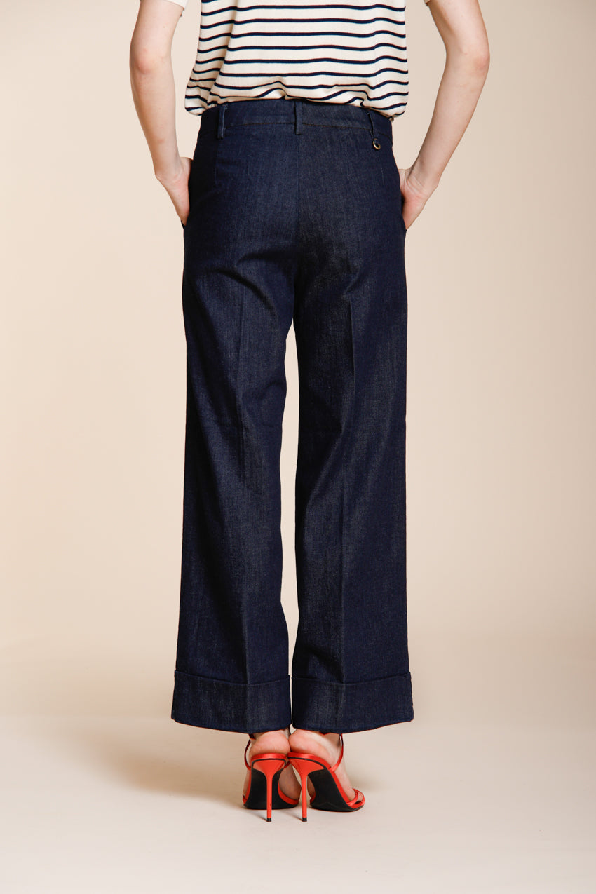 New York Studio Cropped City pantalone chino donna in denim straight fit