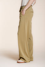 New York Studio Elax women's chino jogger pants in jersey straight fit