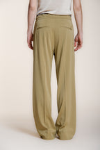 New York Studio Elax women's chino jogger pants in jersey straight fit