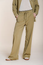 New York Studio Elax women's chino jogger pants in jersey straight fit