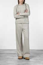 New York Studio Elax pantalone chino donna in jersey effetto maglia straight fit