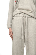 New York Studio Elax pantalone chino donna in jersey effetto maglia straight fit