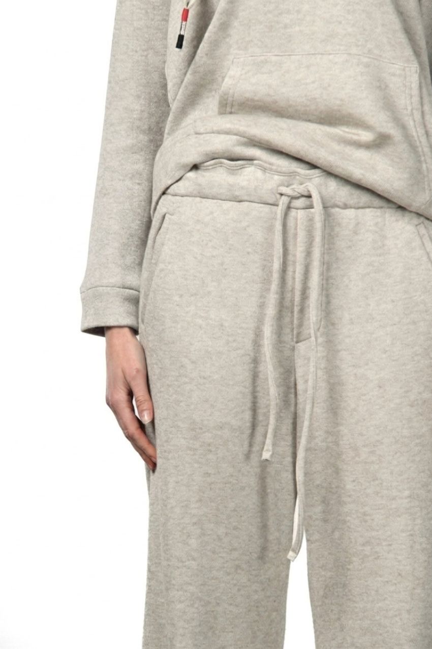 New York Studio Elax pantalon chino femme en jersey effet maille straight fit