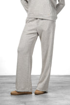 New York Studio Elax pantalone chino donna in jersey effetto maglia straight fit