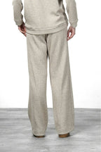 New York Studio Elax pantalone chino donna in jersey effetto maglia straight fit