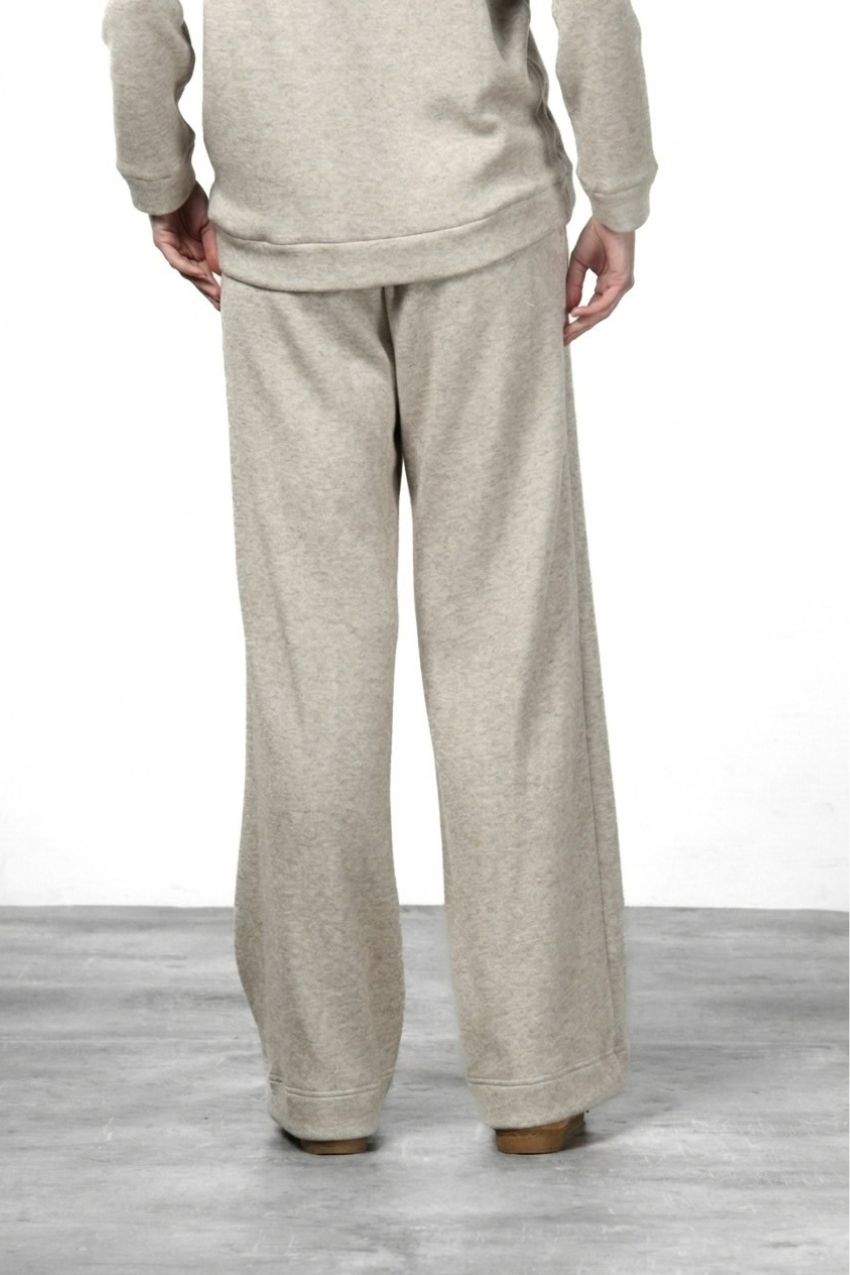 New York Studio Elax pantalon chino femme en jersey effet maille straight fit