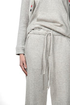 New York Studio Elax pantalone chino donna in jersey effetto maglia straight fit