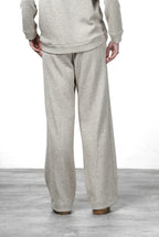 New York Studio Elax pantalone chino donna in jersey effetto maglia straight fit