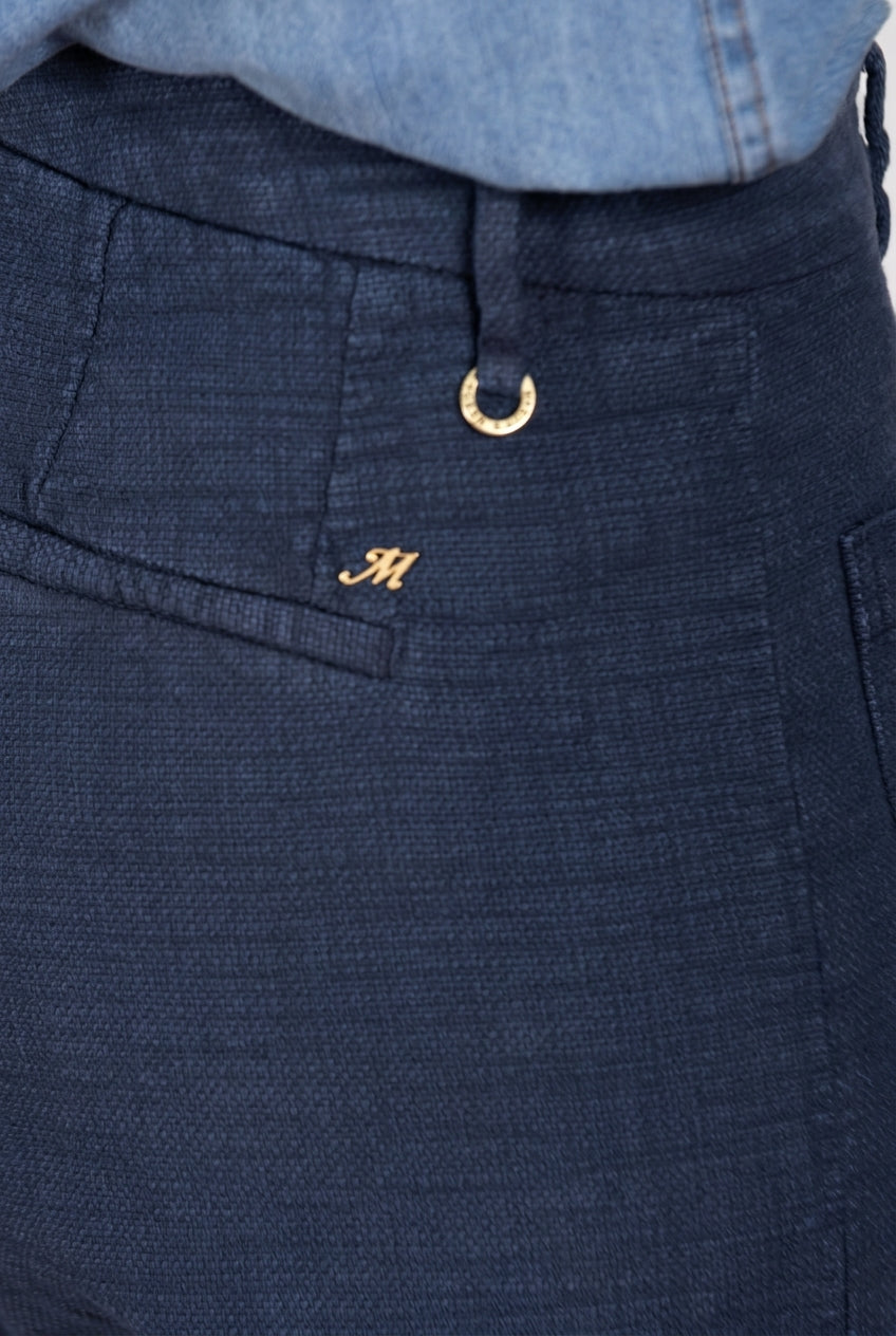 New York Studio Cropped women's chino pants in basketweave straight fit