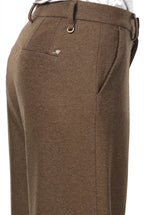 New York Studio Tailored pantalone chino donna in jersey flanella straight fit
