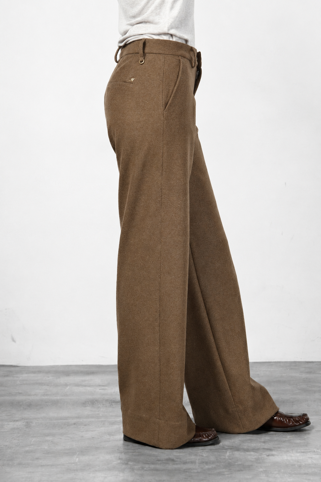 New York Studio Tailored Chinohose für Damen aus Flanell-Jersey mit straight fit
