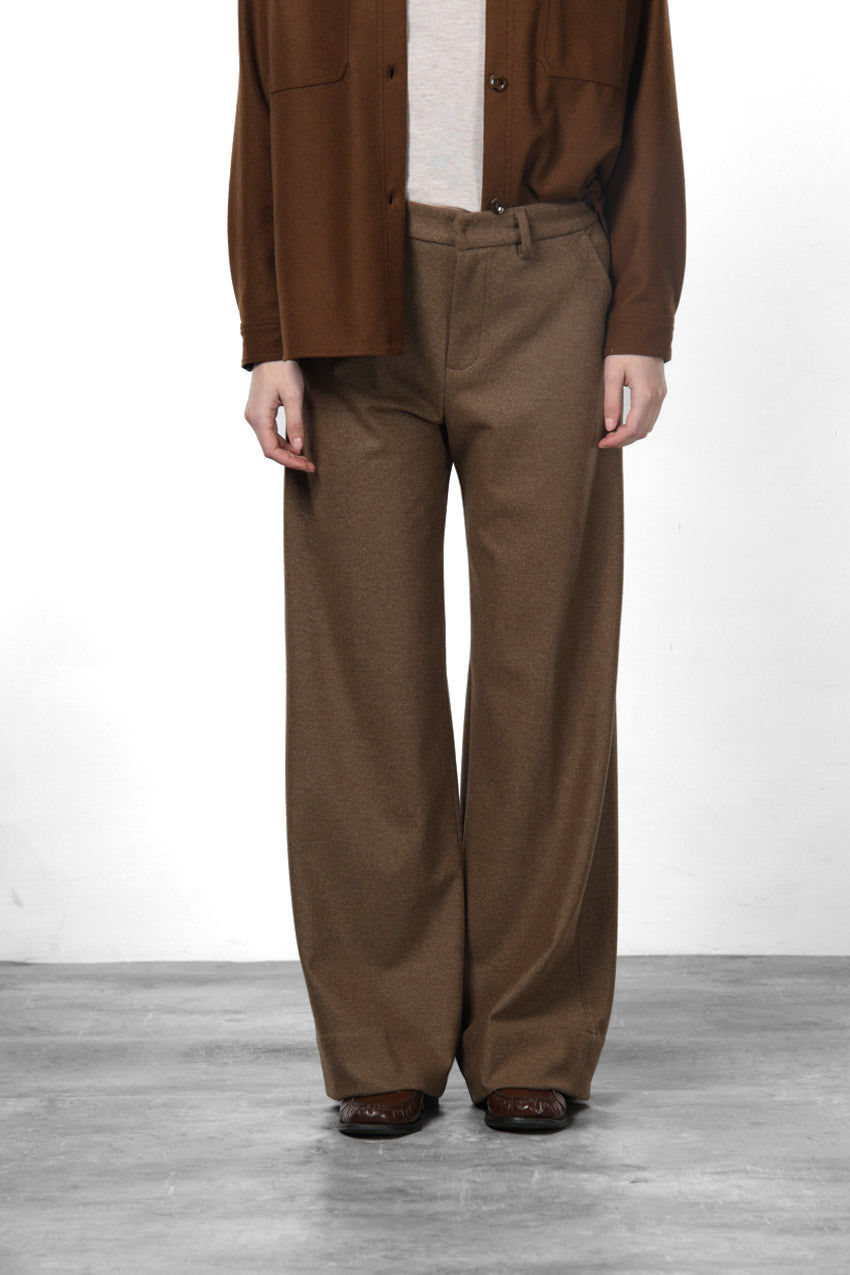 New York Studio Tailored Chinohose für Damen aus Flanell-Jersey mit straight fit