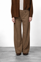 New York Studio Tailored women’s chino pants in flannel jersey with straight fit