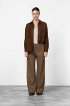New York Studio Tailored women’s chino pants in flannel jersey with straight fit