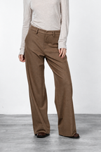 New York Studio Tailored women’s chino pants in flannel jersey with straight fit