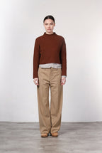 New York Studio Tailored Women's Wool Chino Trousers, Straight Fit