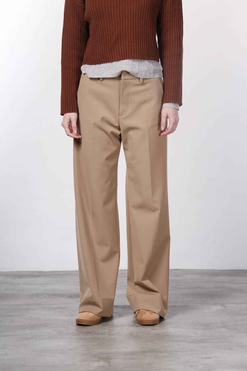 New York Studio Tailored Women's Wool Chino Trousers, Straight Fit
