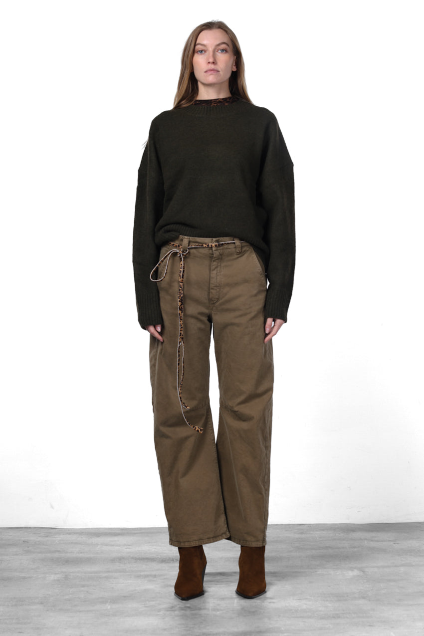 Vivienne City women’s chino pants in gabardine with balloon fit