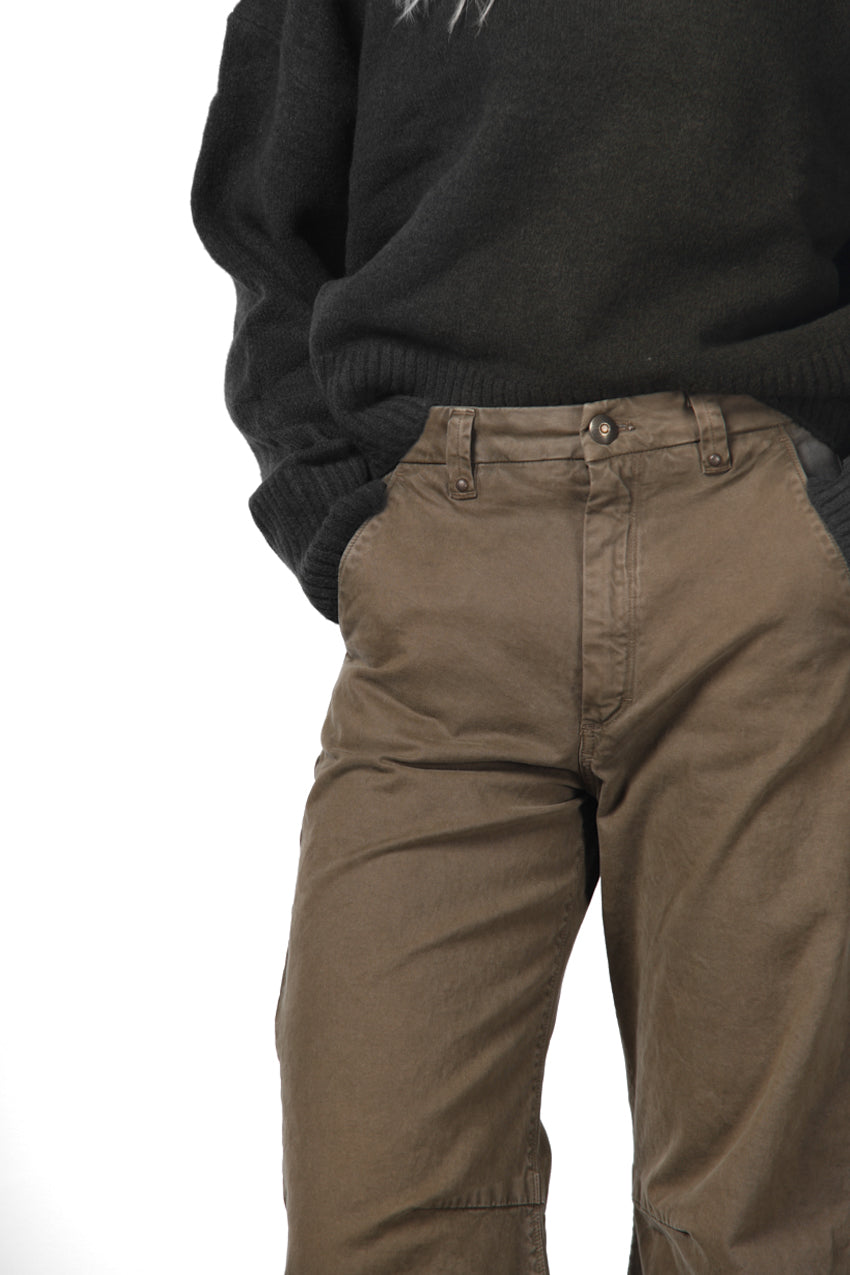 Vivienne City women’s chino pants in gabardine with balloon fit