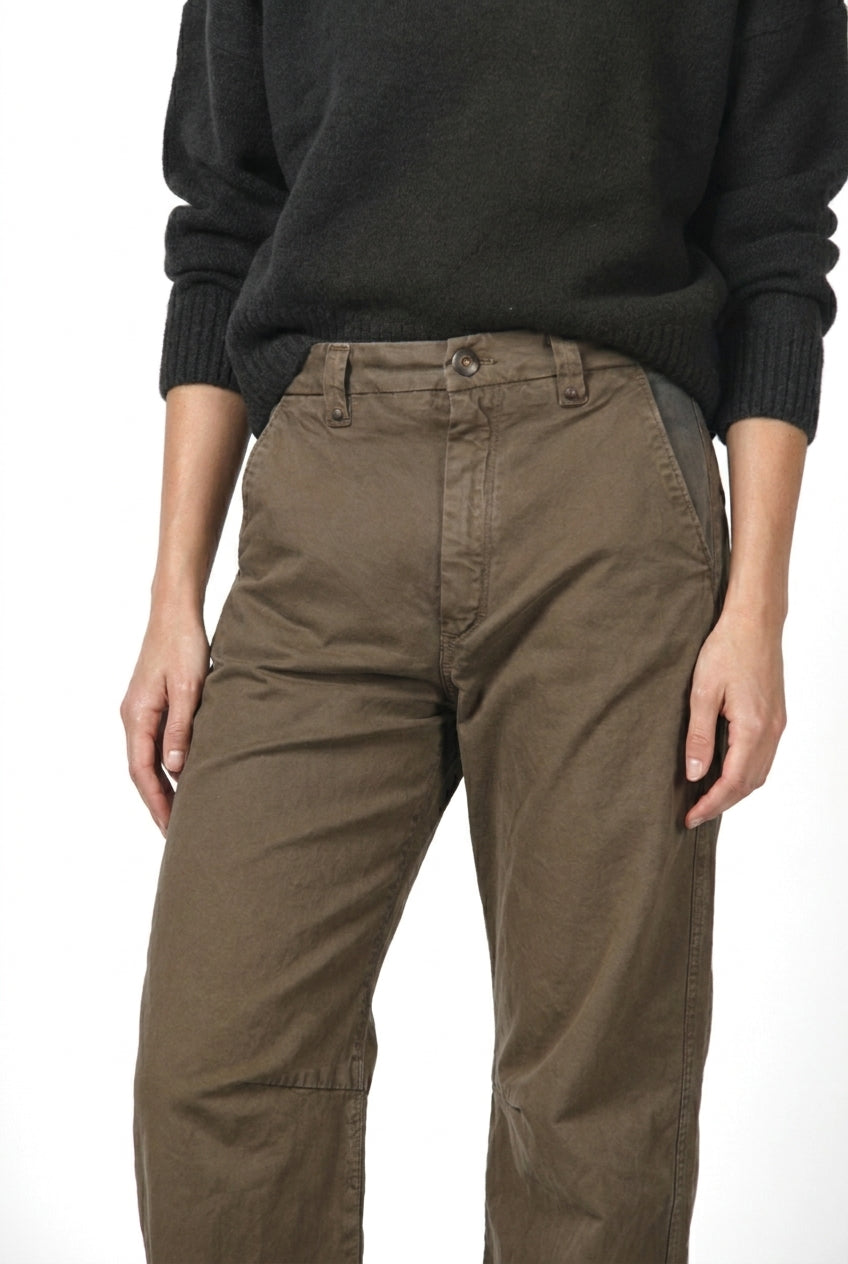Vivienne City women’s chino pants in gabardine with balloon fit
