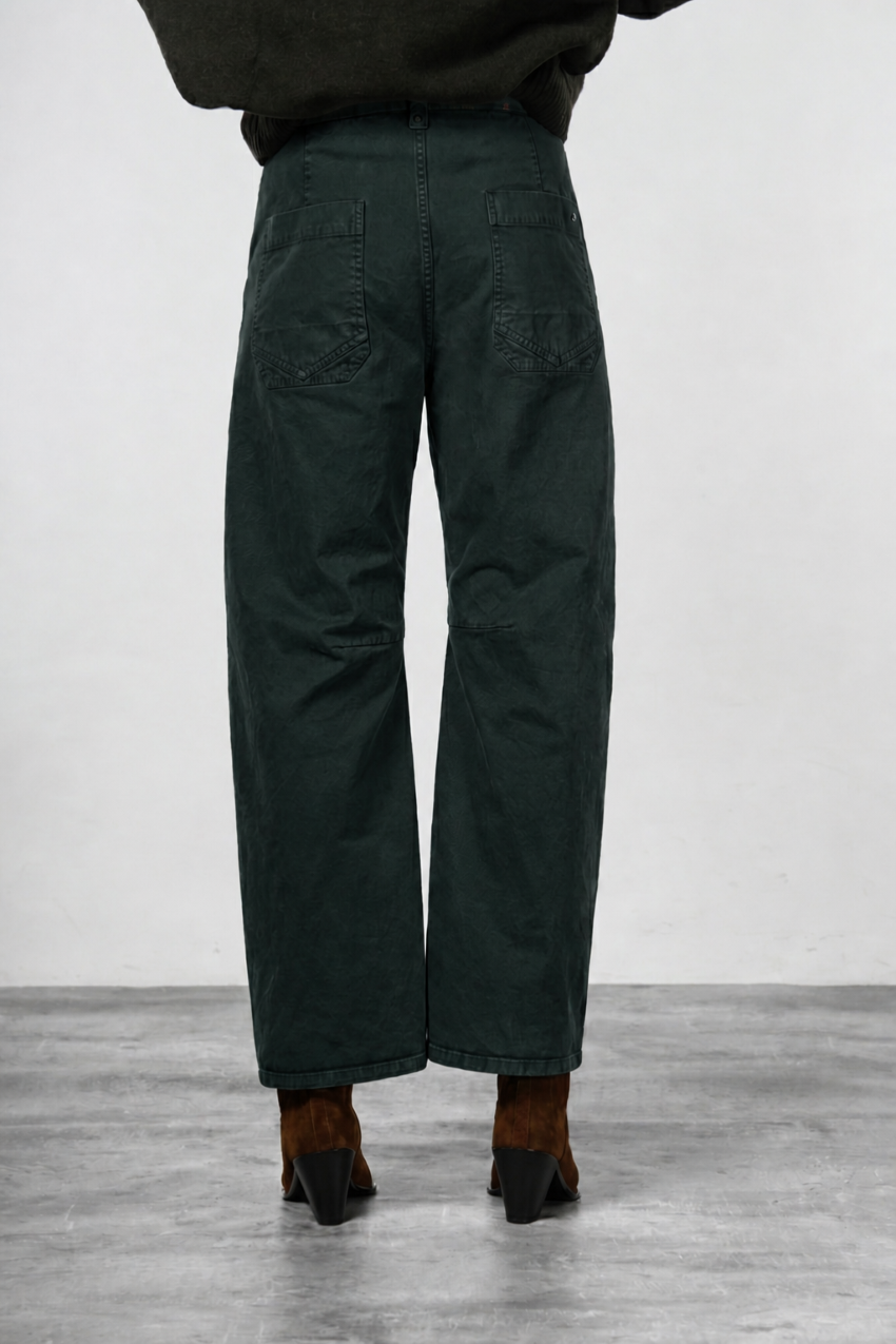 Vivienne City women’s chino pants in gabardine with balloon fit