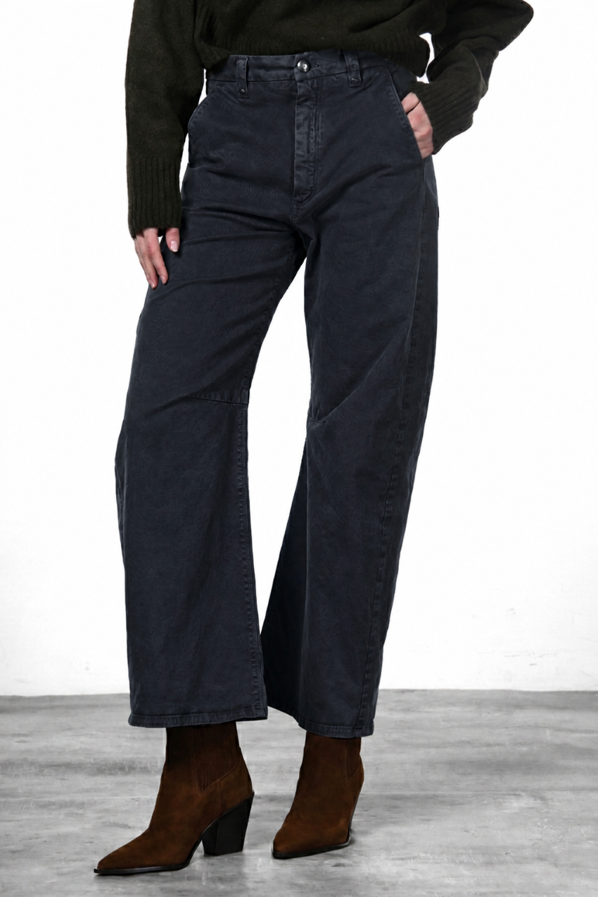 Vivienne City women’s chino pants in gabardine with balloon fit