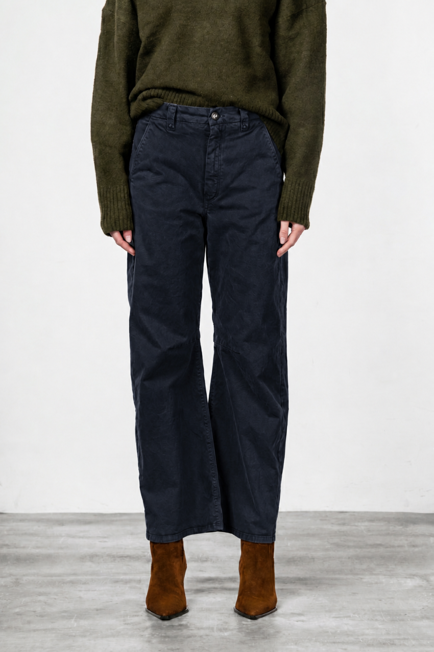 Vivienne City women’s chino pants in gabardine with balloon fit