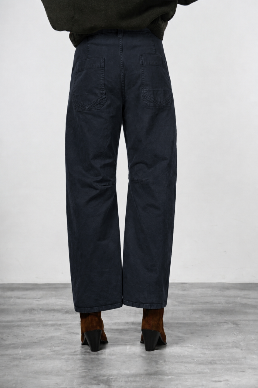 Vivienne City women’s chino pants in gabardine with balloon fit